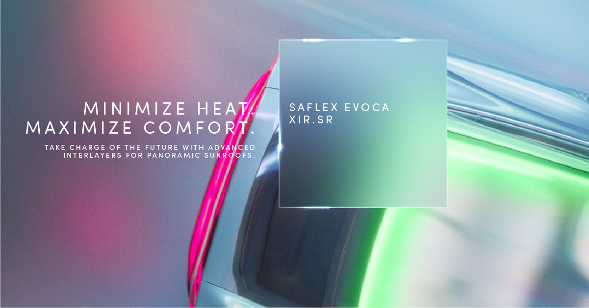 Eastman, 전기차 선루프 성능 향상 위한 Saflex™ Evoca™ XIR.SR 출시