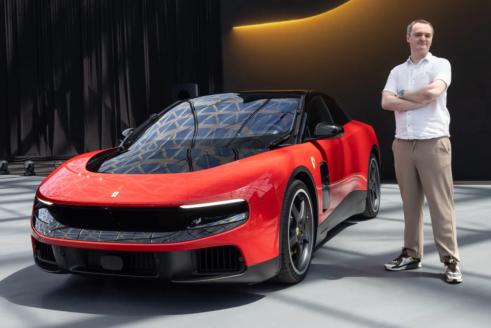 Video: Ferrari's first electric car – the Luce – is unlike anything else from Maranello